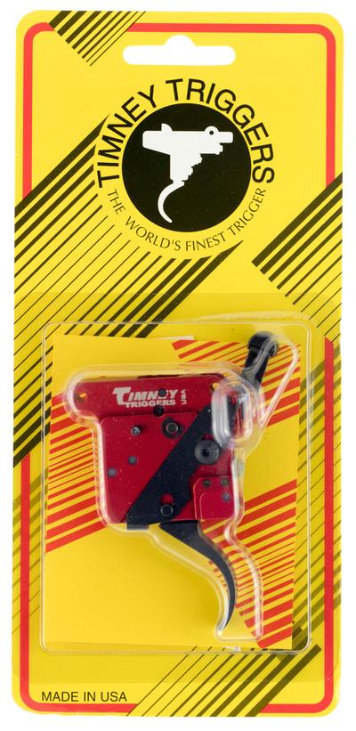 Timney Triggers 533 2Stage  TwoStage Curved Trigger with 11.50 lbs Draw Weight  Black/Red Finish for Remington 700 Right | 081950533008